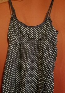 AE Navy blue knit baby doll tank